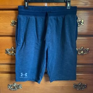 Under Armour L Navy Sweatshorts.